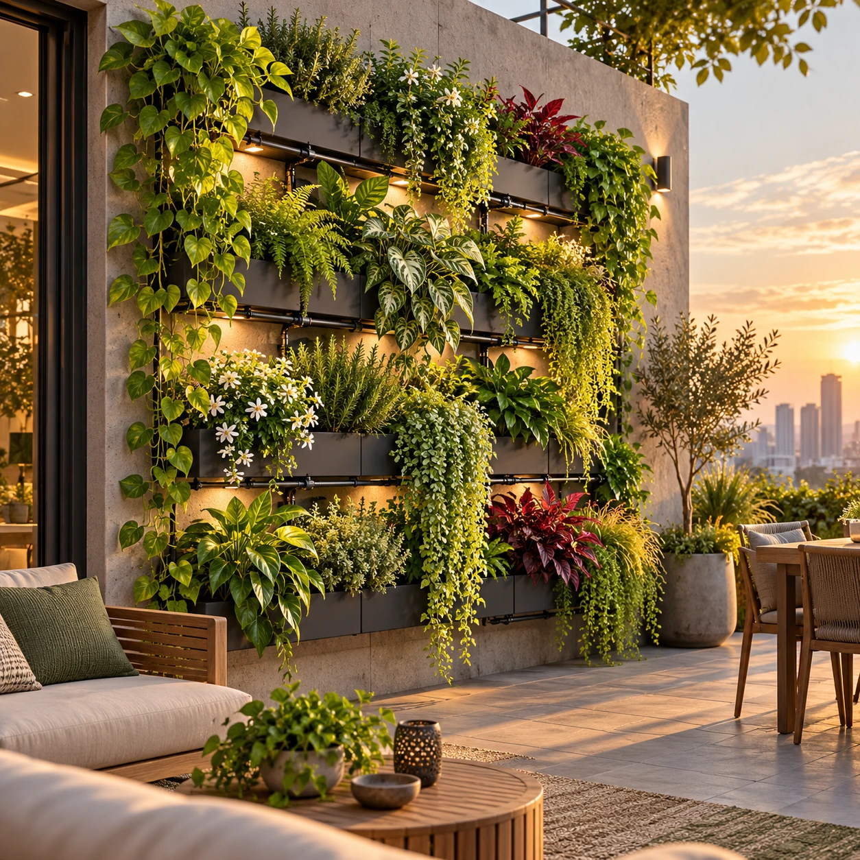 Diseño de jardines verticales para muros y terrazas: ideas y claves prácticas