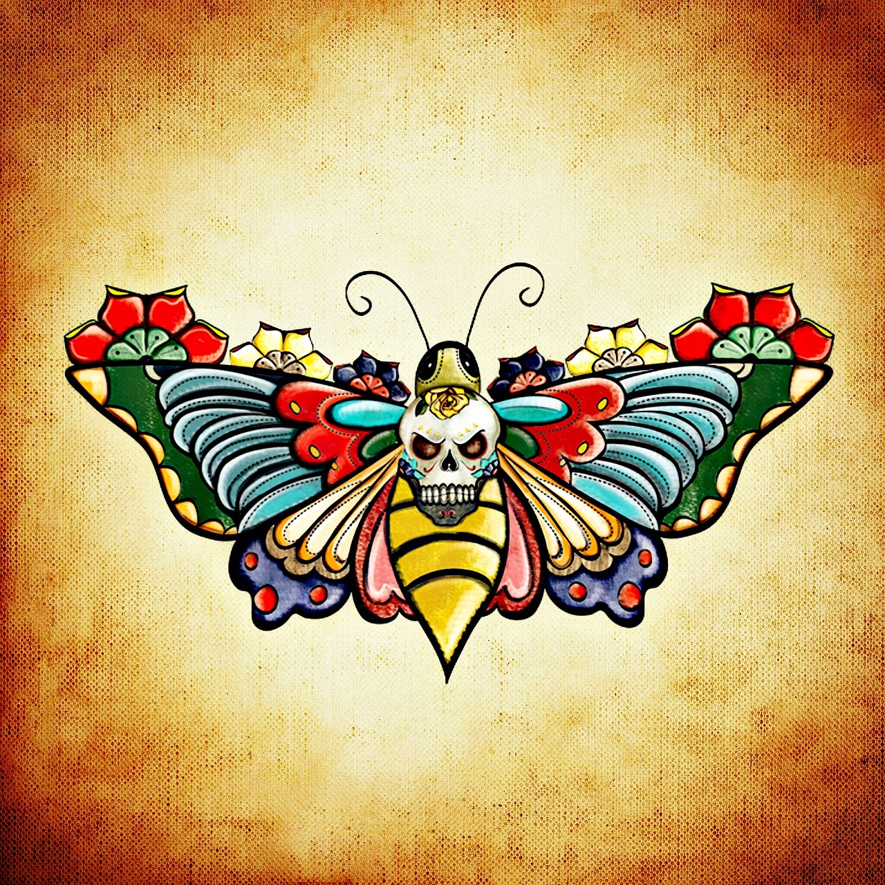 ¿Qué significa la mariposa con forma de calavera?